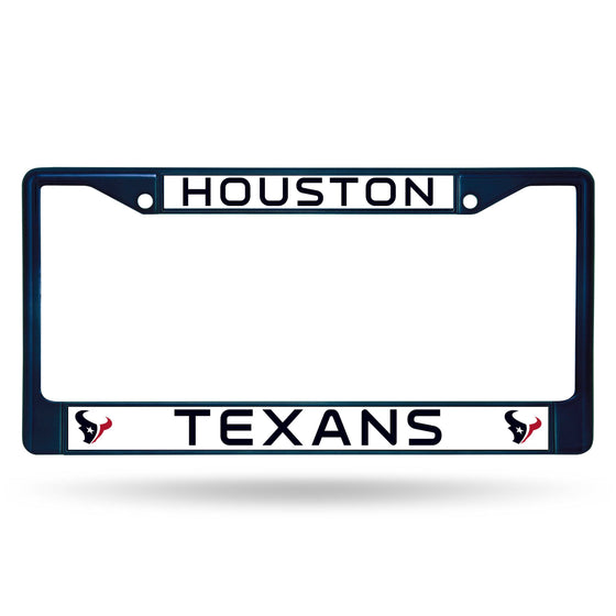 Houston TEXANS COLORED CHROME FRAME SECONDARY NAVY (Rico) - 757 Sports Collectibles