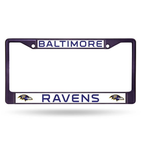 Baltimore RAVENS PURPLE COLORED CHROME FRAME (Rico) - 757 Sports Collectibles