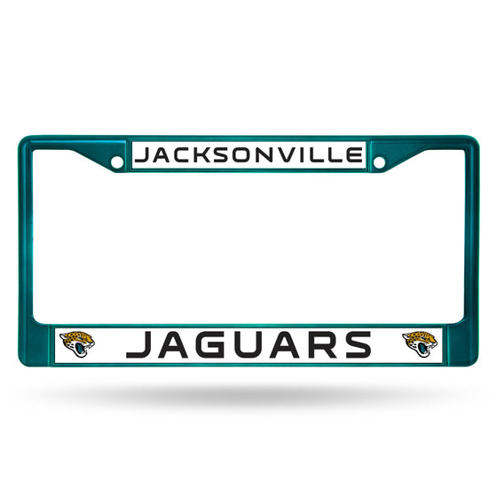 Jacksonville JAGUARS AQUA COLORED CHROME FRAME (Rico) - 757 Sports Collectibles