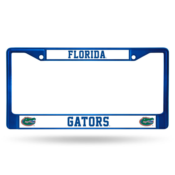 Florida Blue Colored Chrome Frame