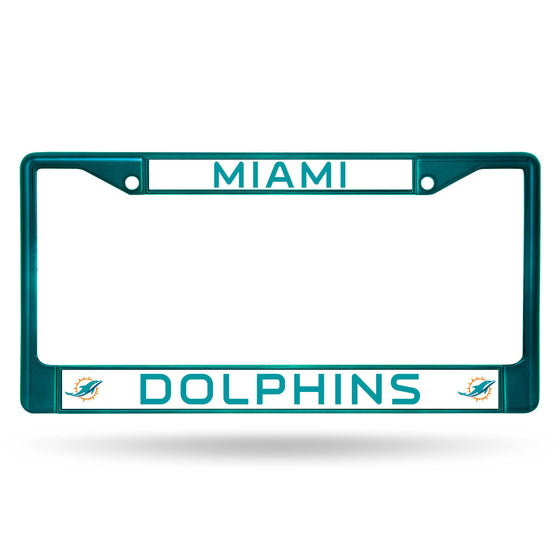 Miami DOLPHINS COLORED CHROME FRAME SECONDARY AQUA (Rico) - 757 Sports Collectibles