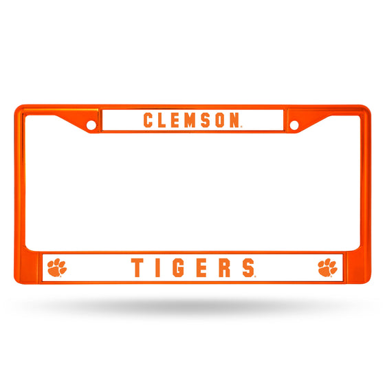 Clemson Orange Colored Chrome Frame