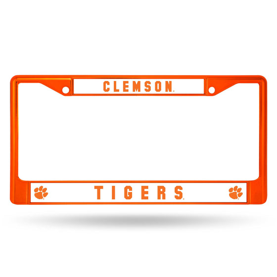 CLEMSON Tigers ORANGE COLORED CHROME FRAME (Rico) - 757 Sports Collectibles
