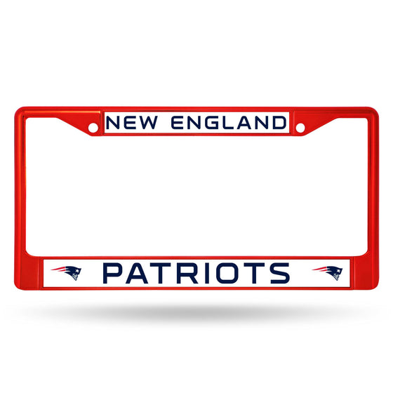 New England PATRIOTS COLORED CHROME FRAME SECONDARY RED (Rico) - 757 Sports Collectibles