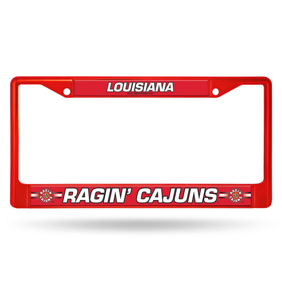 Louisiana Lafayette Red Colored Chrome Frame