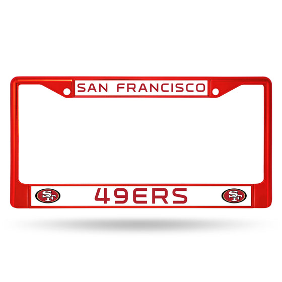 49ers Red Colored Chrome Frame