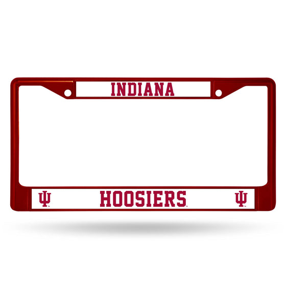 INDIANA IU Hoosiers MAROON COLORED CHROME FRAME (Rico) - 757 Sports Collectibles