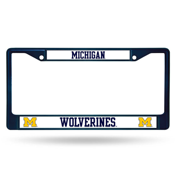 MICHIGAN NAVY COLORED CHROME FRAME (Rico) - 757 Sports Collectibles