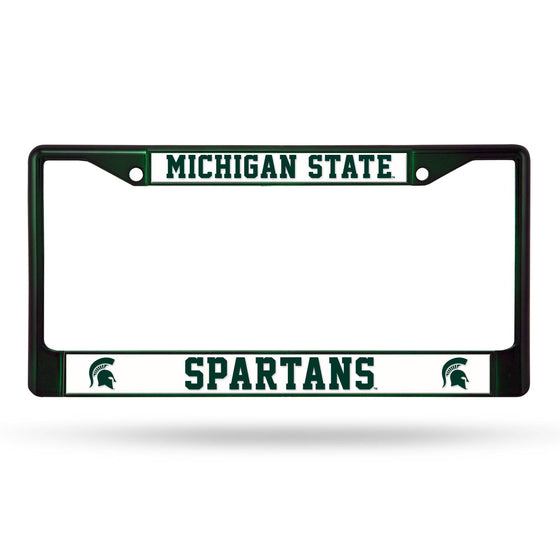 MICHIGAN STATE DARK GREEN COLORED CHROME FRAME (Rico) - 757 Sports Collectibles