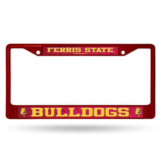 Ferris State Maroon Colored Chrome Frame