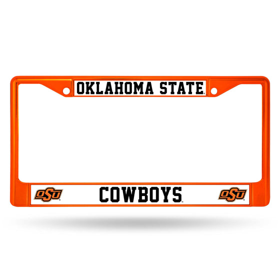 OKLAHOMA STATE ORANGE COLORED CHROME FRAME (Rico) - 757 Sports Collectibles