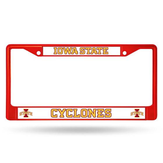 Iowa State Red Colored Chrome Frame