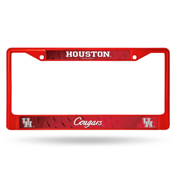 HOUSTON COUGARS RED COLORED CHROME FRAME (Rico) - 757 Sports Collectibles