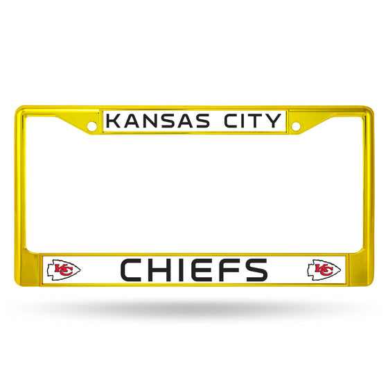 CHIEFS COLORED CHROME FRAME SECONDARY YELLOW (Rico) - 757 Sports Collectibles