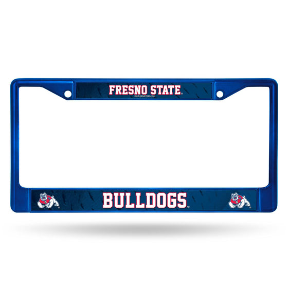 FRESNO STATE Bulldogs BLUE COLORED CHROME FRAME (Rico) - 757 Sports Collectibles