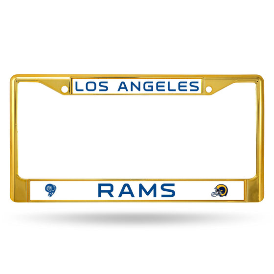 Los Angeles LA RAMS COLORED CHROME FRAME SECONDARY GOLD (Rico) - 757 Sports Collectibles