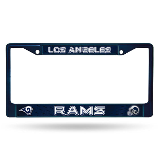 Los Angeles LA RAMS NAVY COLORED CHROME FRAME (Rico) - 757 Sports Collectibles