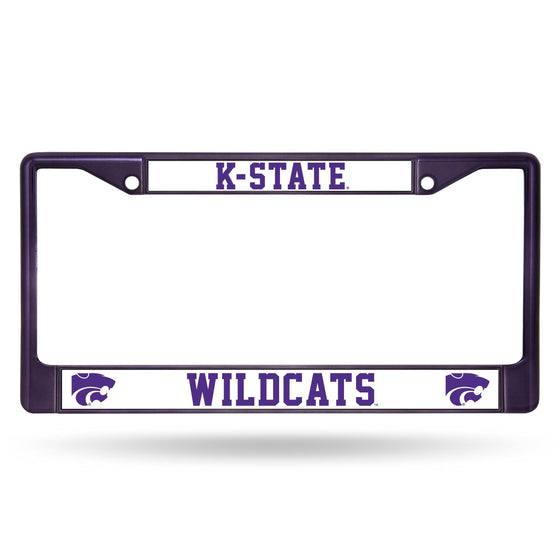 KANSAS STATE PURPLE COLORED CHROME FRAME (Rico) - 757 Sports Collectibles