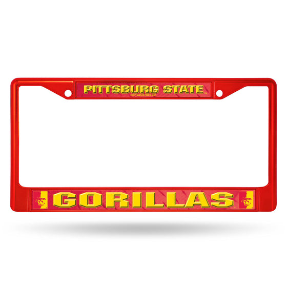 PITTSBURG STATE RED COLORED CHROME FRAME (Rico) - 757 Sports Collectibles