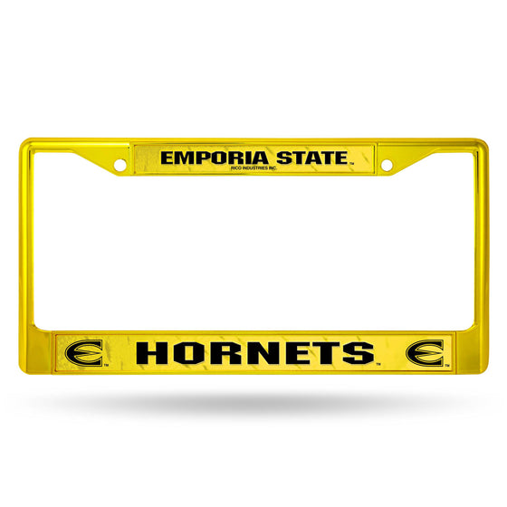 EMPORIA STATE YELLOW COLORED CHROME FRAME (Rico) - 757 Sports Collectibles