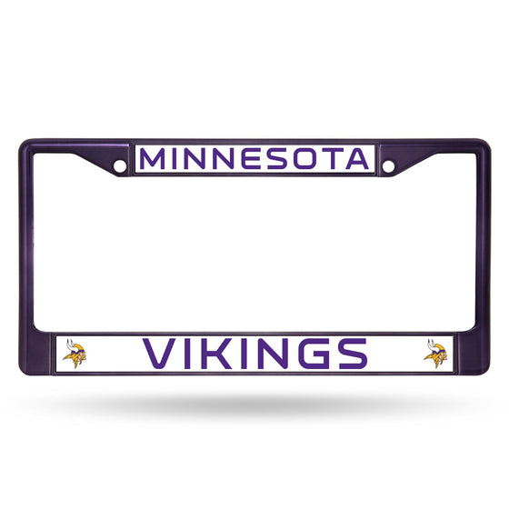 Minnesota VIKINGS PURPLE COLORED CHROME FRAME (Rico) - 757 Sports Collectibles