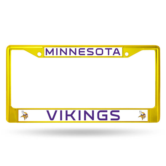 Minnesota VIKINGS COLORED CHROME FRAME SECONDARY YELLOW (Rico) - 757 Sports Collectibles