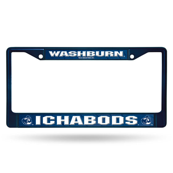 WASHBURN UNIVERSITY NAVY COLORED CHROME FRAME (Rico) - 757 Sports Collectibles