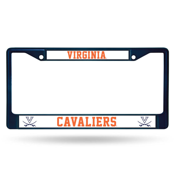 VIRGINIA UVA Cavaliers NAVY COLORED CHROME FRAME (Rico) - 757 Sports Collectibles