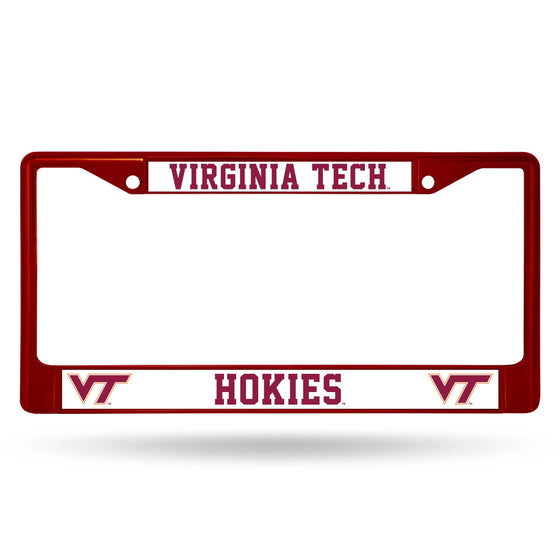 VIRGINIA TECH VT Hokies MAROON COLORED CHROME FRAME (Rico) - 757 Sports Collectibles