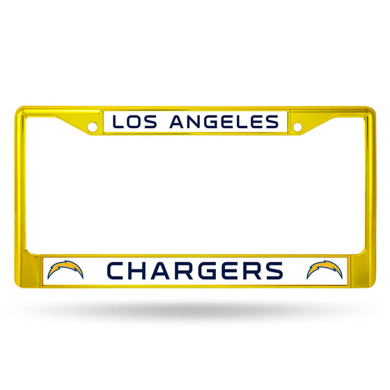 LOS ANGELES CHARGERS YELLOW COLORED CHROME SECONDARY FRAME (Rico) - 757 Sports Collectibles