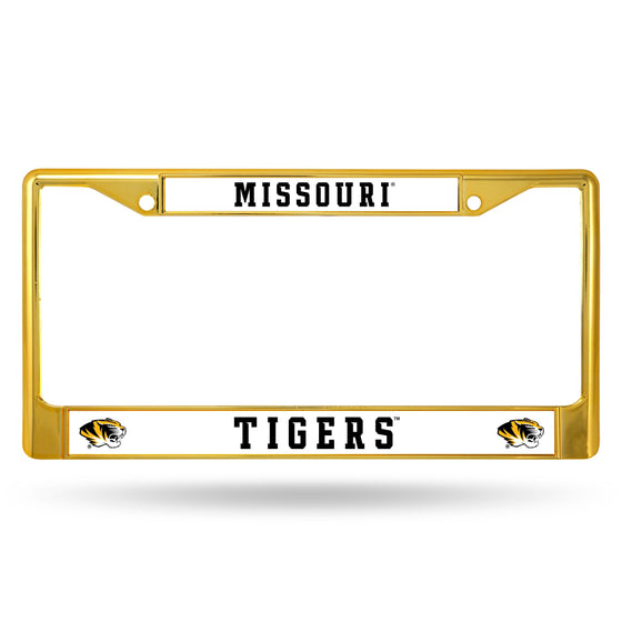 Missouri University Gold Colored Chrome Frame