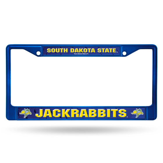 SOUTH DAKOTA STATE UNIVERSITY BLUE COLORED CHROME FRAME (Rico) - 757 Sports Collectibles