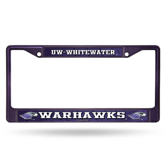 WISCONSIN - WHITEWATER PURPLE COLORED CHROME FRAME (Rico) - 757 Sports Collectibles