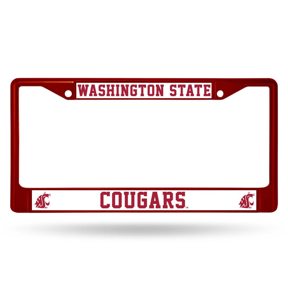 WASHINGTON STATE MAROON COLORED CHROME FRAME (Rico) - 757 Sports Collectibles