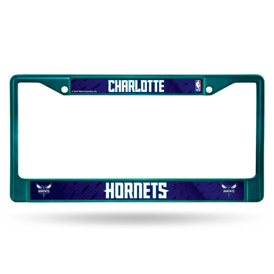 CHARLOTTE HORNETS AQUA COLORED CHROME FRAME (Rico) - 757 Sports Collectibles