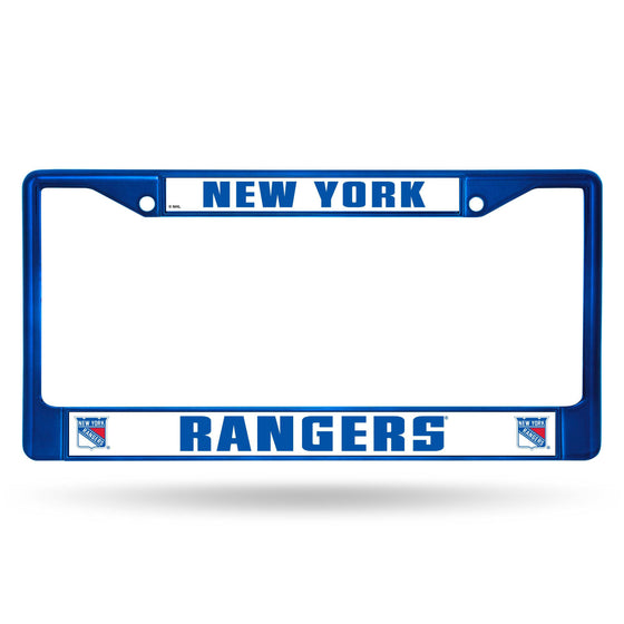 New York RANGERS BLUE COLORED CHROME FRAME (Rico) - 757 Sports Collectibles