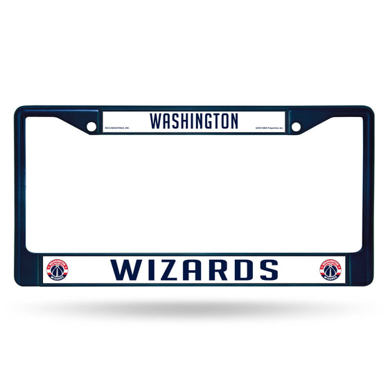 WASHINGTON WIZARDS NAVY COLORED CHROME FRAME (Rico) - 757 Sports Collectibles