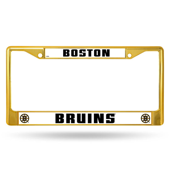 BOSTON BRUINS GOLD COLORED CHROME FRAME (Rico) - 757 Sports Collectibles