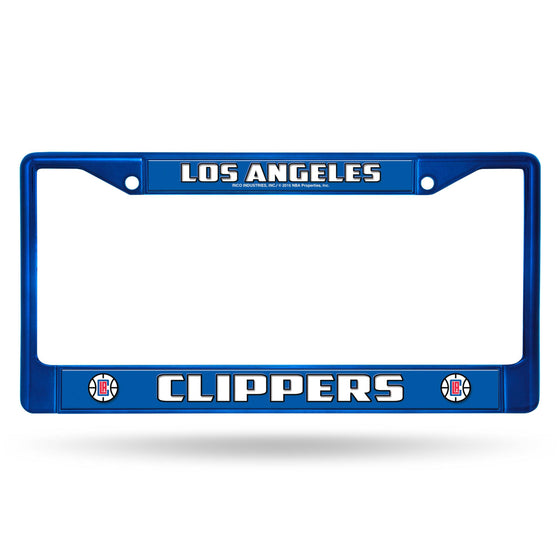 LOS ANGELES CLIPPERS COLORED CHROME FRAME SECONDARY BLUE (Rico) - 757 Sports Collectibles