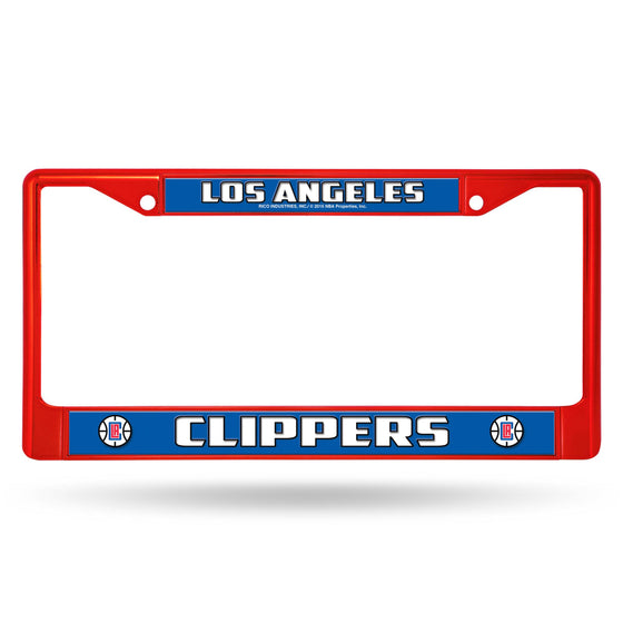 LOS ANGELES CLIPPERS RED COLORED CHROME FRAME (Rico) - 757 Sports Collectibles