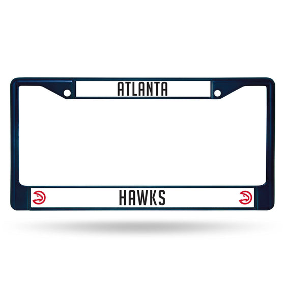 ATLANTA HAWKS NAVY COLORED CHROME FRAME (Rico) - 757 Sports Collectibles