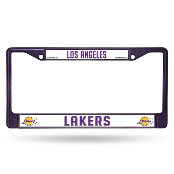 LOS ANGELES LAKERS PURPLE COLORED CHROME FRAME (Rico) - 757 Sports Collectibles