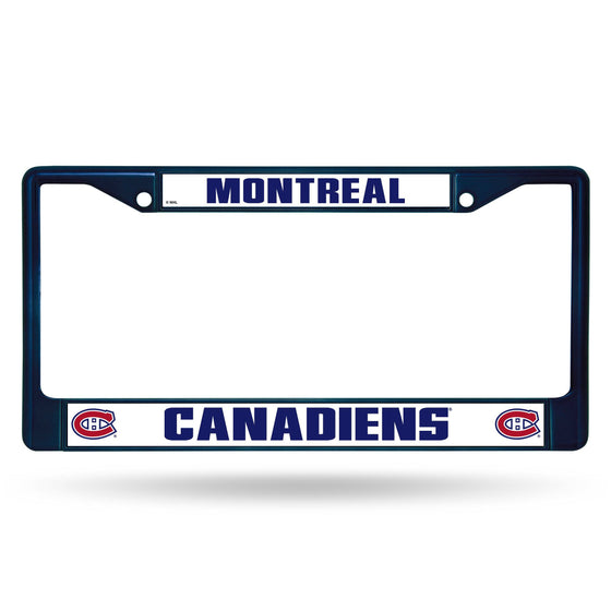 Montreal CANADIENS NAVY COLORED CHROME FRAME (Rico) - 757 Sports Collectibles