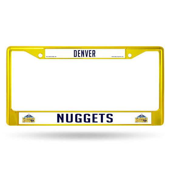 NUGGETS COLORED CHROME FRAME SECONDARY YELLOW (Rico) - 757 Sports Collectibles
