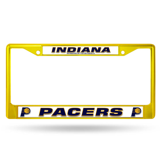 INDIANA PACERS YELLOW COLORED CHROME FRAME (Rico) - 757 Sports Collectibles