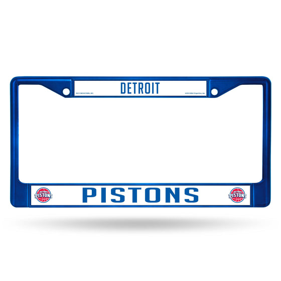 Detroit Pistons COLORED CHROME FRAME SECONDARY BLUE (Rico) - 757 Sports Collectibles