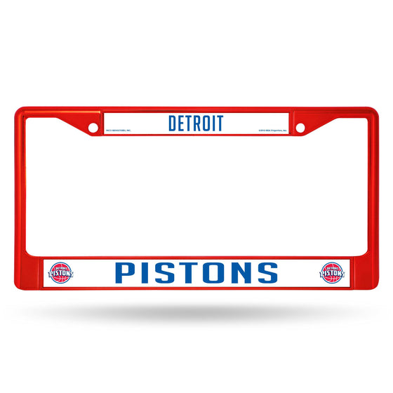 Detroit Pistons RED COLORED CHROME FRAME (Rico) - 757 Sports Collectibles