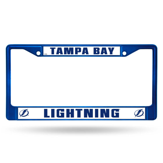 TAMPA BAY LIGHTNING BLUE COLORED CHROME FRAME (Rico) - 757 Sports Collectibles