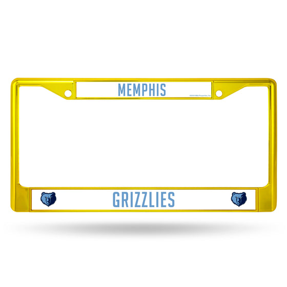 Grizzlies Colored Chrome Frame Secondary Yellow