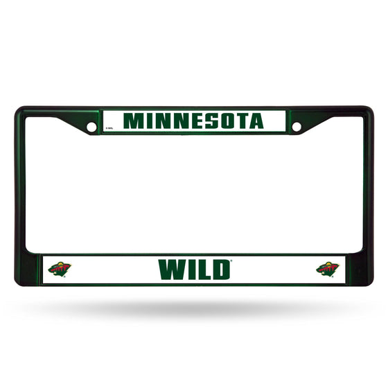 MINNESOTA WILD DARK GREEN COLORED CHROME FRAME (Rico) - 757 Sports Collectibles